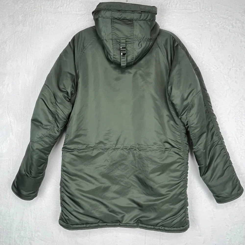 VTG Alpha‎ Industries N-3B Parka Jacket Mens Med Extreme Cold Weather Military